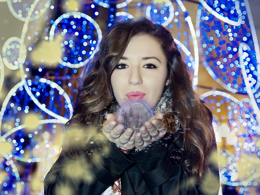 Patricia en Benicarló celebrando la Navidad